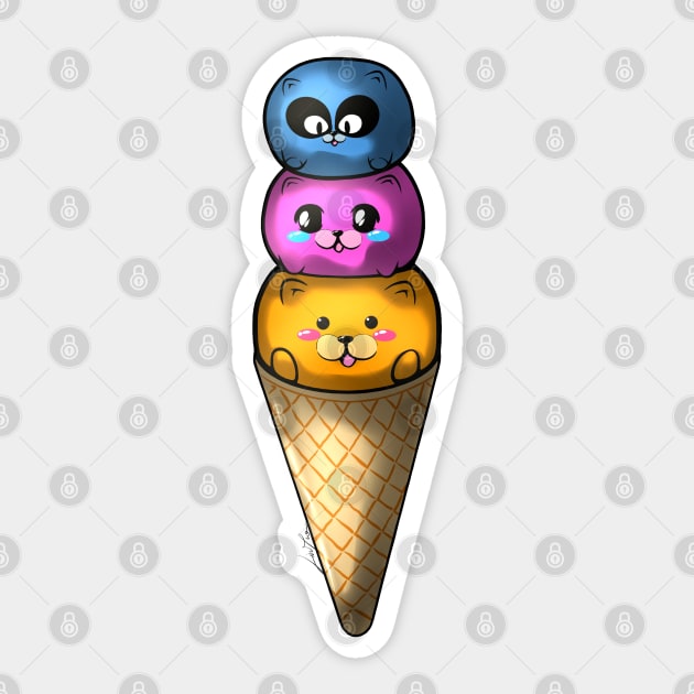 Cute Ice Cream Sticker by LinYue